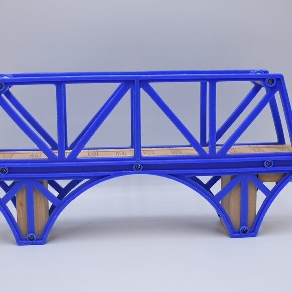 Blue Sodor Bay Bridge 12" Thomas & Friends Wooden Railway Trains Wood Playset - Picture 8 of 9